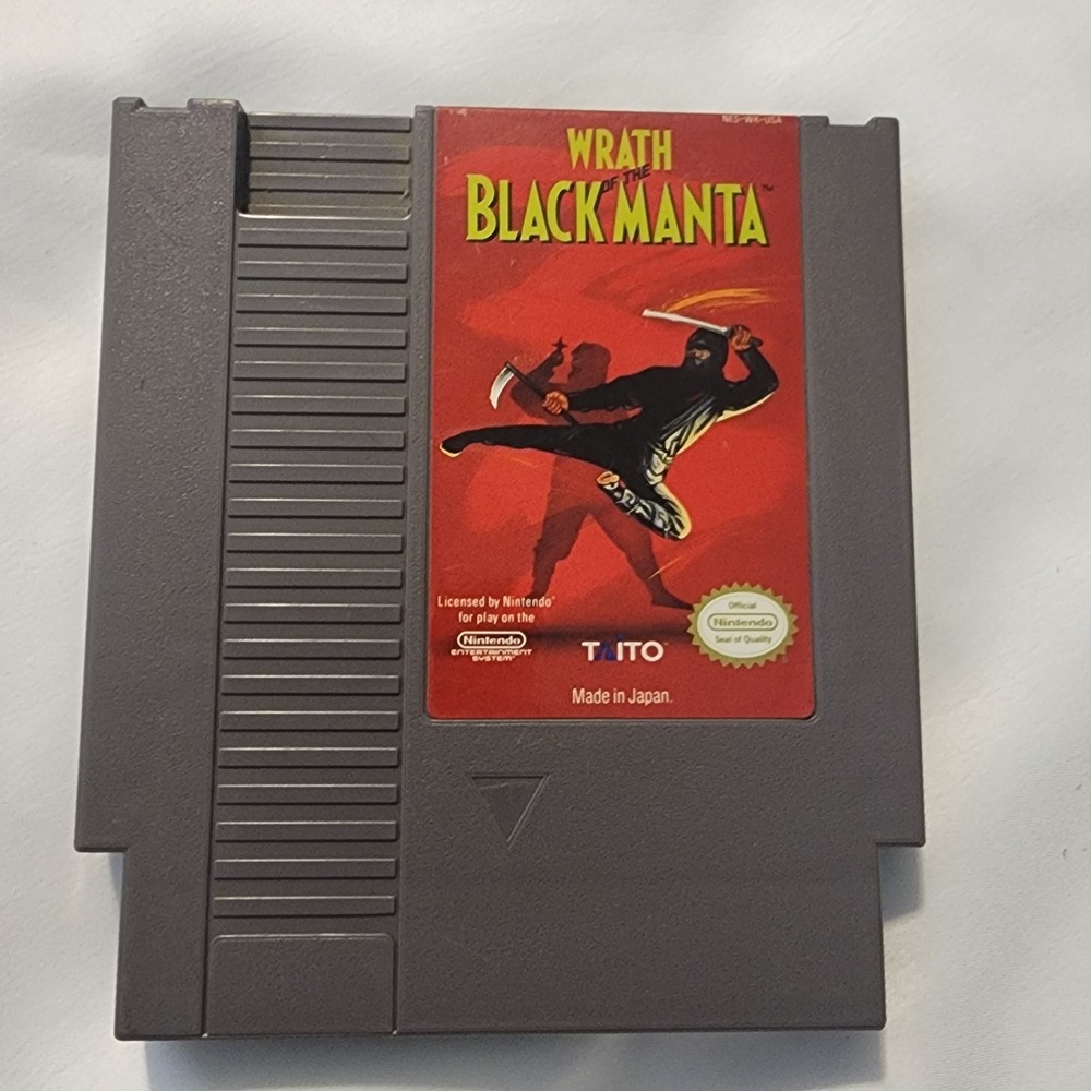 Wrath of the Black Manta - Authentic Vintage Nintendo NES Game